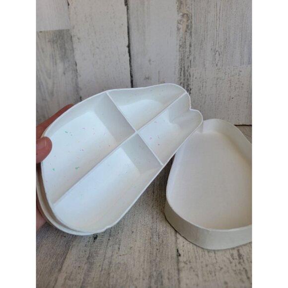 Vintage paper Easter white bunny box container decor - Picture 5 of 8